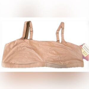 YITTY Snug Cotton Square Neck Bralette Nude Beige Taupe 3X